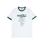 The Groove Ringer Tees White Green