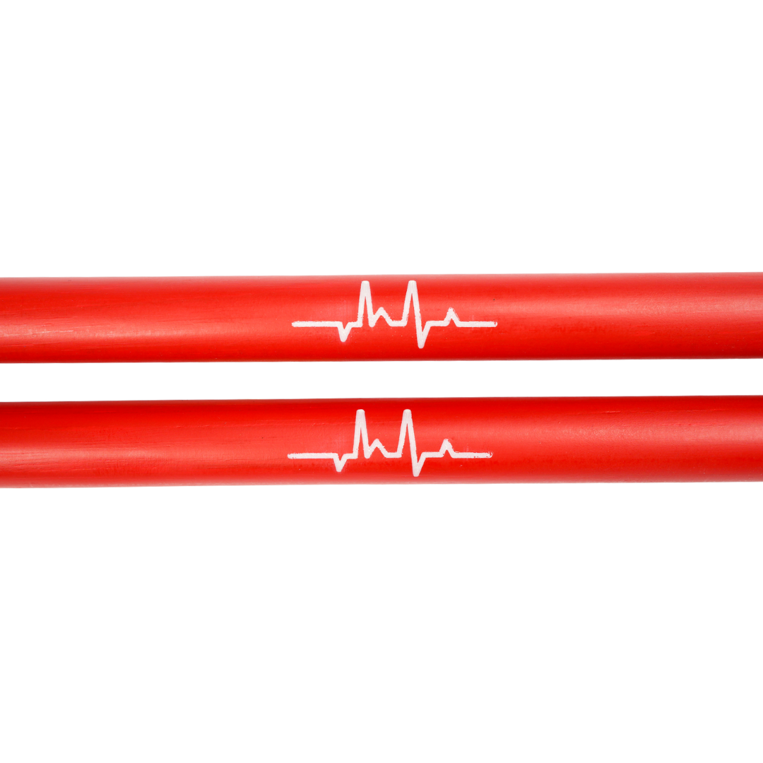 Heartbeat Colored Series Drumsticks Red - Image 3