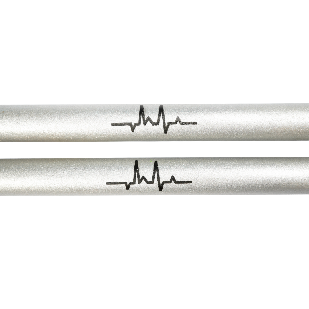 Heartbeat Colored Series Drumsticks Silver - Image 3