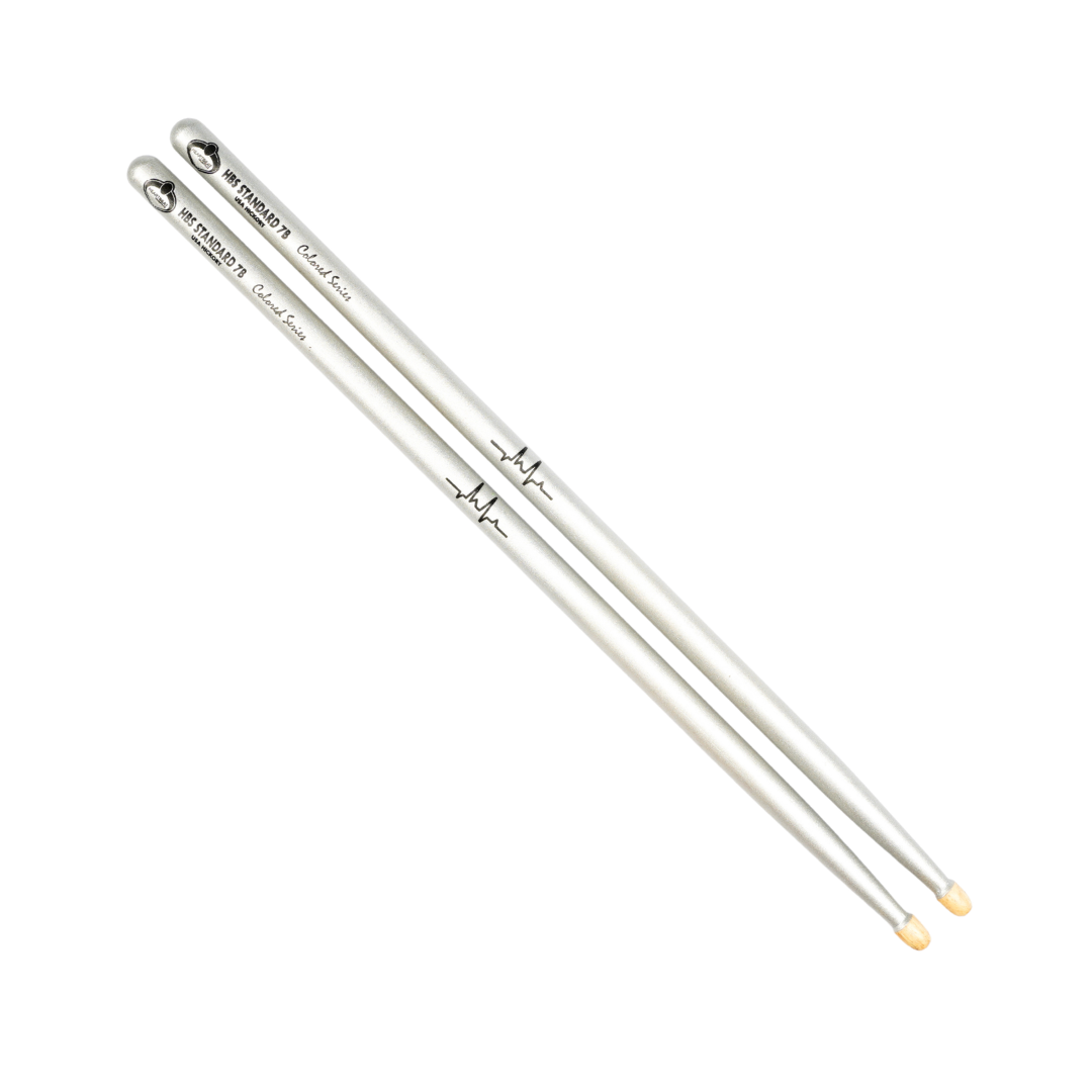 Heartbeat Colored Series Drumsticks Silver